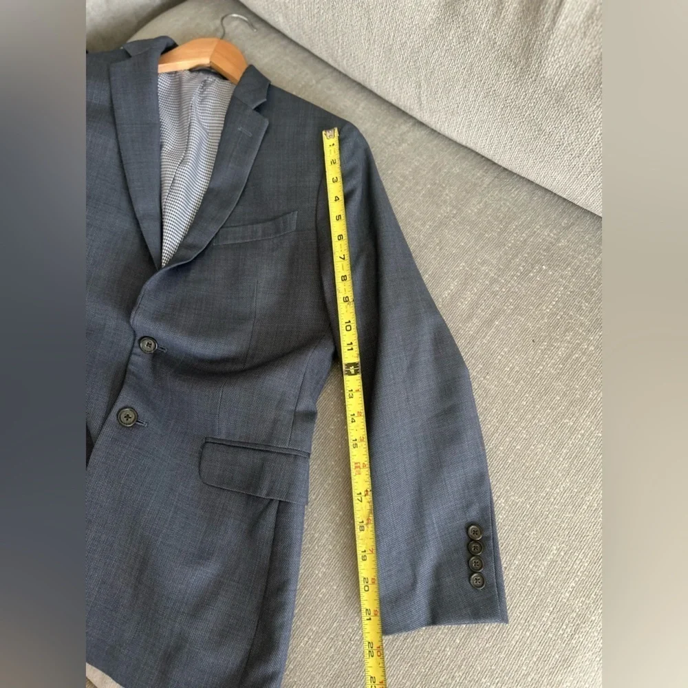 Banana Republic Marzotto Sport Jacket Blazer Wool Blue 36R Old Money Slim Fit